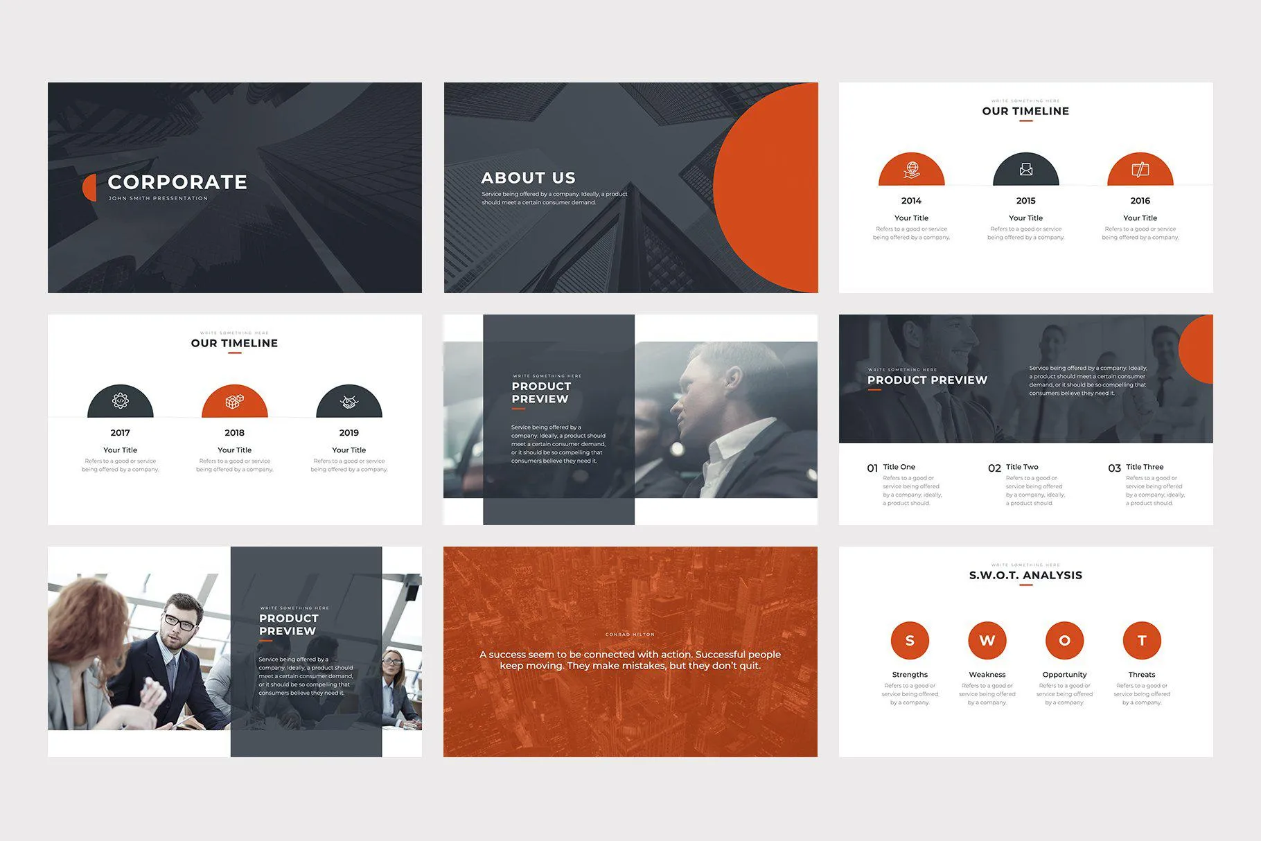 Corporate Pitch Deck Keynote Template