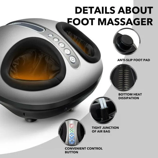 Costway Foot Massager Machine with Heat and Calf Air Bag 09643785
