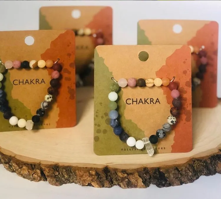 Crystal Point Chakra Bracelet