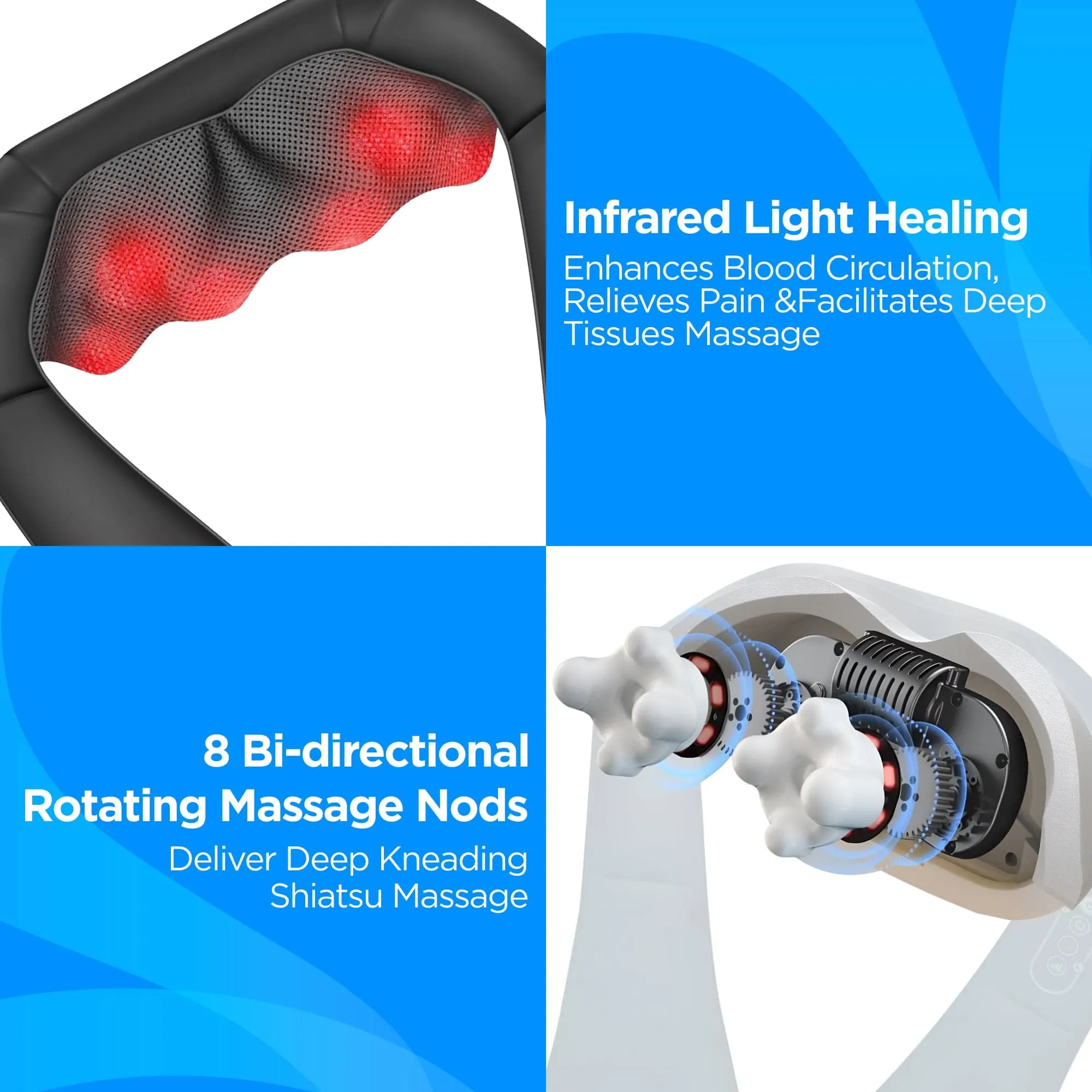 Dr Physio USA Shiatsu Neck and Shoulder Massager Machine 1013