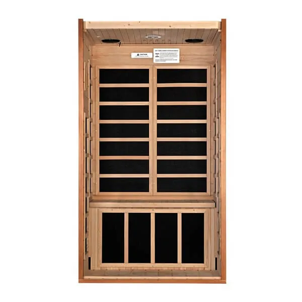Dynamic Avila 1-2 Person Ultra Low EMF FAR Infrared Sauna DYN-6103-01 Elite