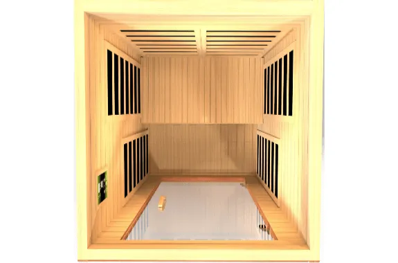 Dynamic Avila 1-2 Person Ultra Low EMF FAR Infrared Sauna DYN-6103-01 Elite