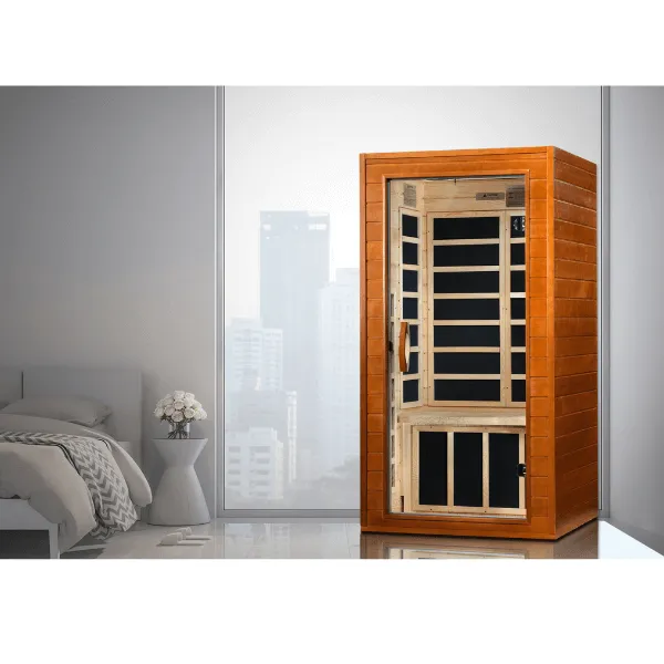 Dynamic Avila 1-2 Person Ultra Low EMF FAR Infrared Sauna DYN-6103-01 Elite
