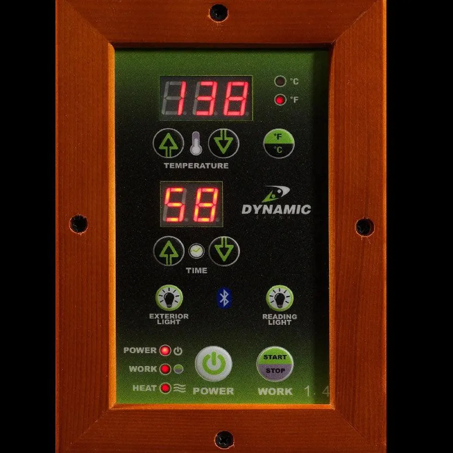 Dynamic Lugano 3-Person Ultra Low EMF FAR Infrared Sauna - Canadian Hemlock