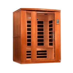 Dynamic Lugano 3-Person Ultra Low EMF FAR Infrared Sauna - Canadian Hemlock