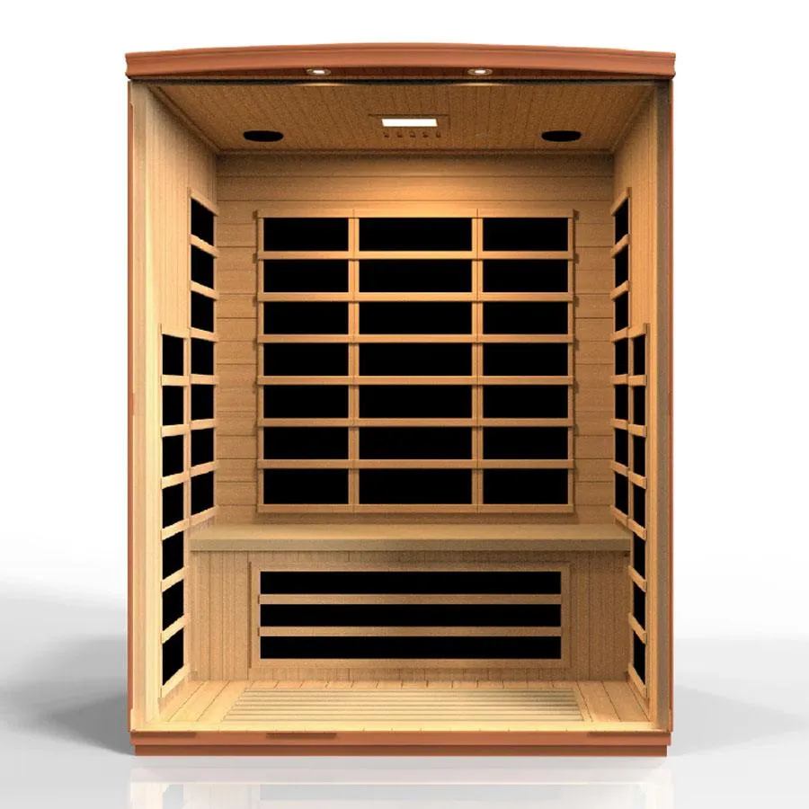 Dynamic Lugano 3-Person Ultra Low EMF FAR Infrared Sauna - Canadian Hemlock