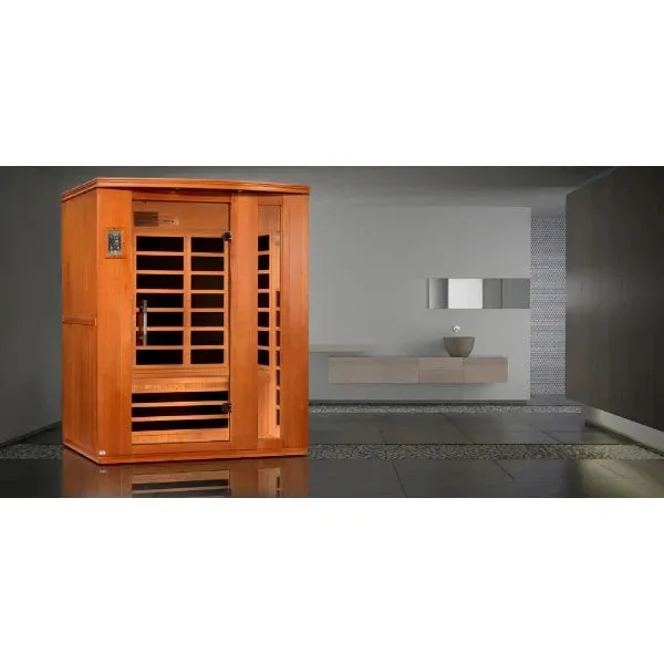 Dynamic "Lugano Elite" 3 Person Ultra Low EMF Far Infrared Sauna, DYN-6336-02 Elite