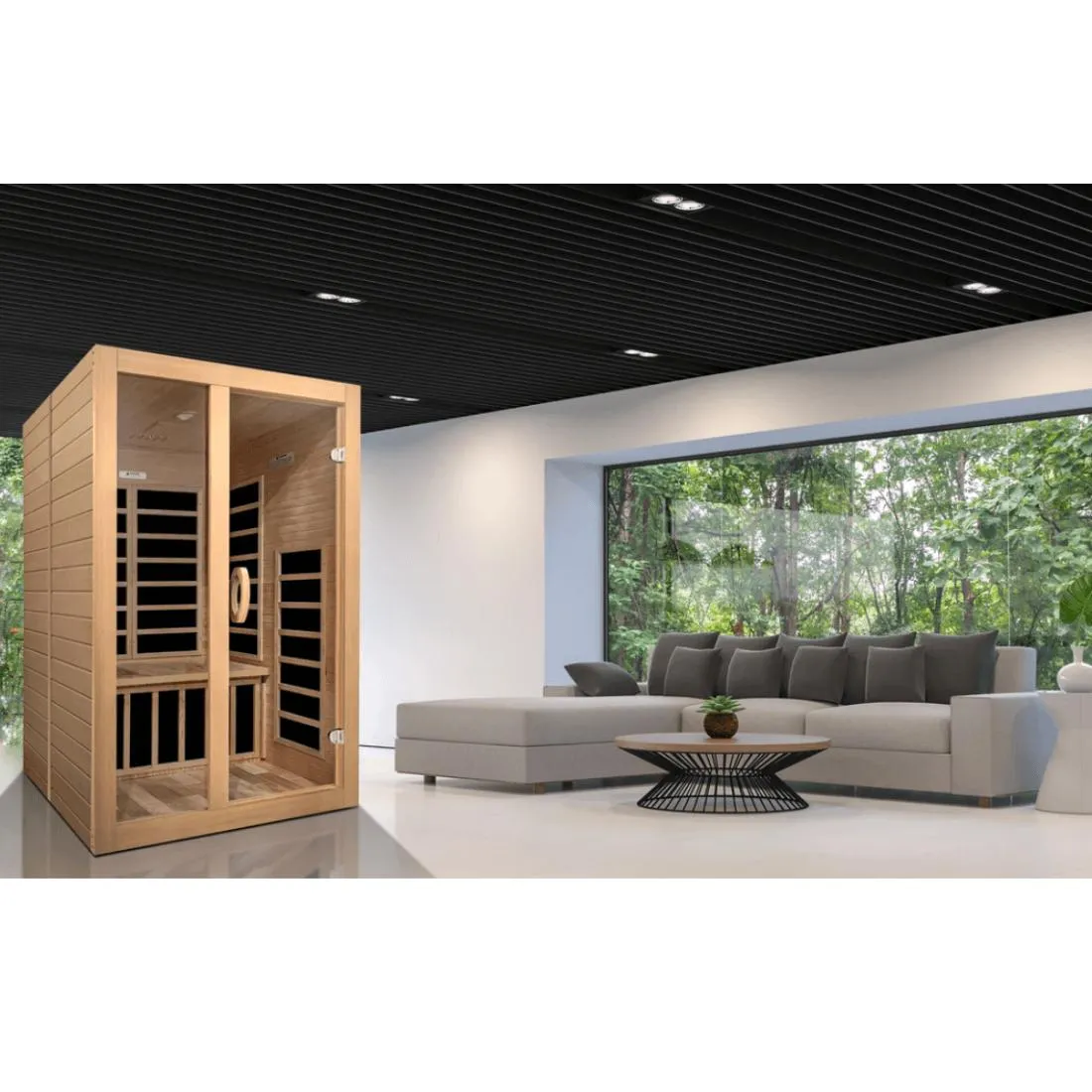 Dynamic "Santiago" 2-Person Low EMF Infrared Sauna DYN-6209-01