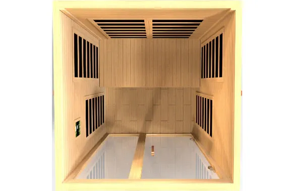 Dynamic "Santiago" 2-Person Ultra-Low EMF Infrared Sauna DYN-6209-02 Elite