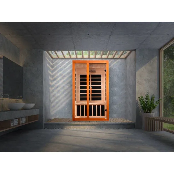 Dynamic "Santiago" 2-Person Ultra-Low EMF Infrared Sauna DYN-6209-02 Elite