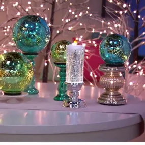 【Early Sale 40% FF Free Shipping】Colour Changing LED Water Candle With Glitter