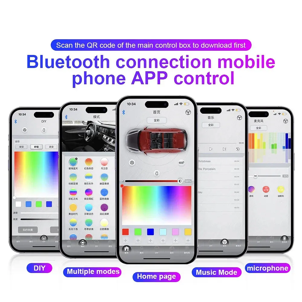 Emitting Color: 4300K White Yellow - 18 in 1 Dual Zone Symphony