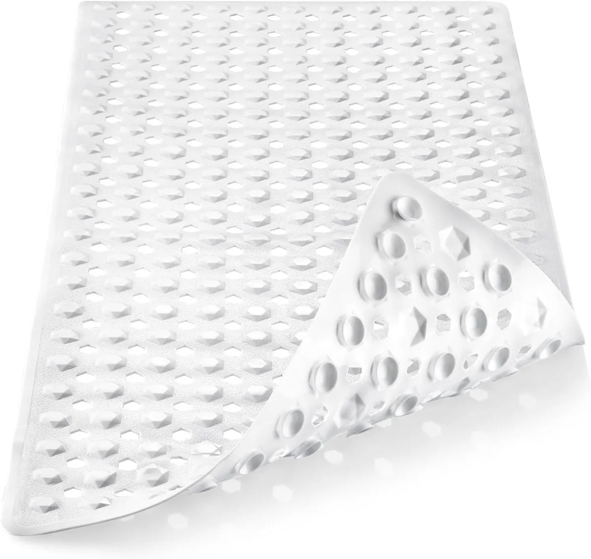 Extra Long Anti-Slip Bathtub Mat for Safety and Comfort – High Quality Vinyl Shower Mat with Strong Suction Cups, 100x40cm."