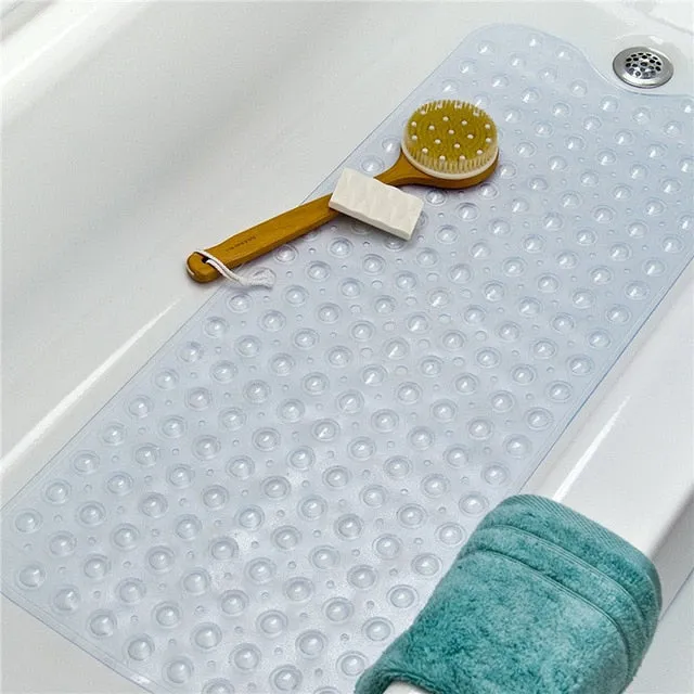 Extra Long Bath Mat Massage 40X100CM Safety Shower Bathtub Mats Non Slip Bathroom Floor Mat for Kids/Elderly /Disabled
