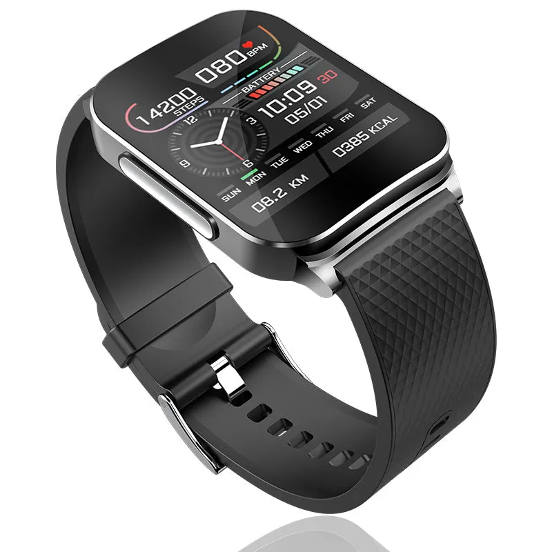 Fitaos HD Large-Screen Dynamic ECG Continuous Monitoring Blood Sugar Monitoring Smart Sports Watch