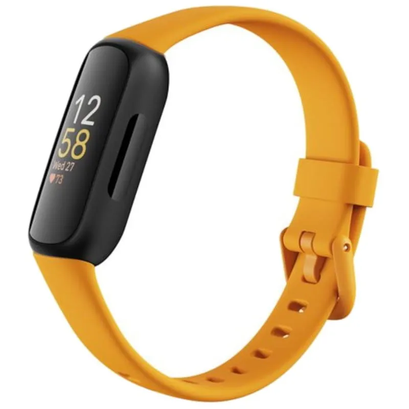 Fitbit Inspire 3  (Black/Morning Glow, Bluetooth, Special import)