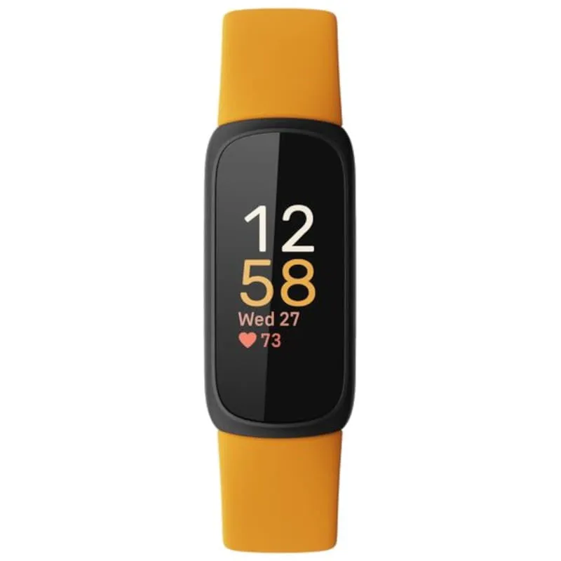 Fitbit Inspire 3  (Black/Morning Glow, Bluetooth, Special import)