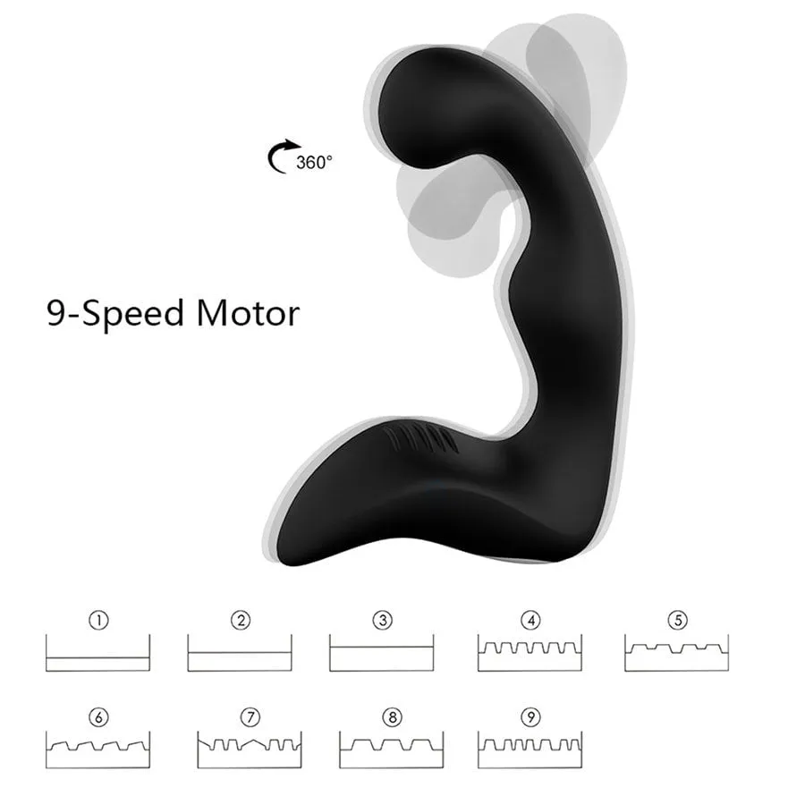 Fortis Vibrating Prostate Massager & Wireless Silicone Anal Vibrator for Men