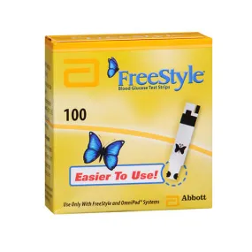 Freestyle Diabetic Test Strips 100 each By Freestyle