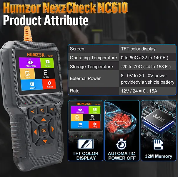 Gasoline car, diesel car integrated handheld code reader.