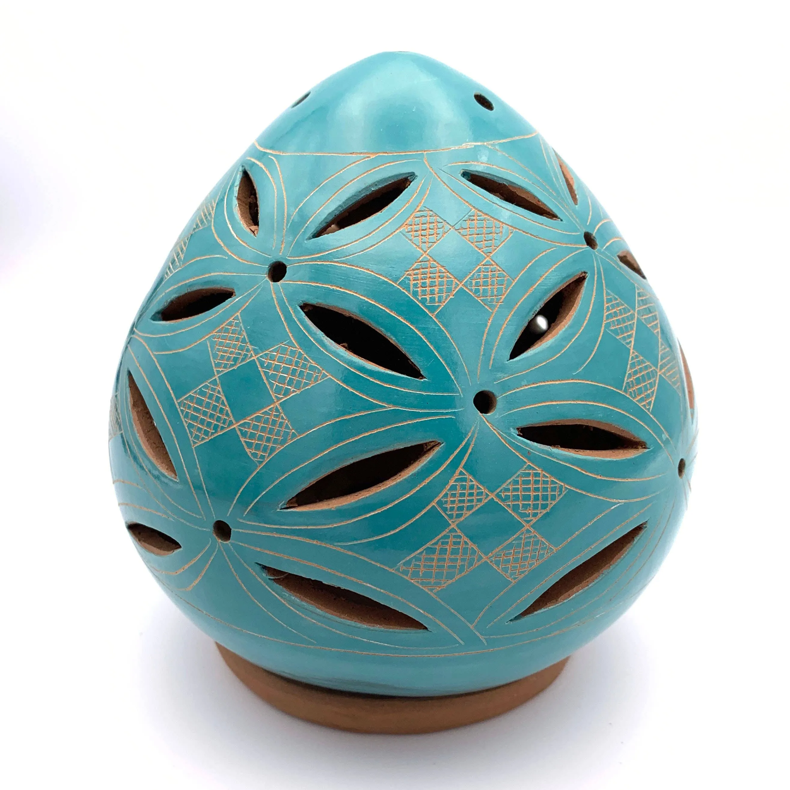 Geometric Flower Cutout Luminary