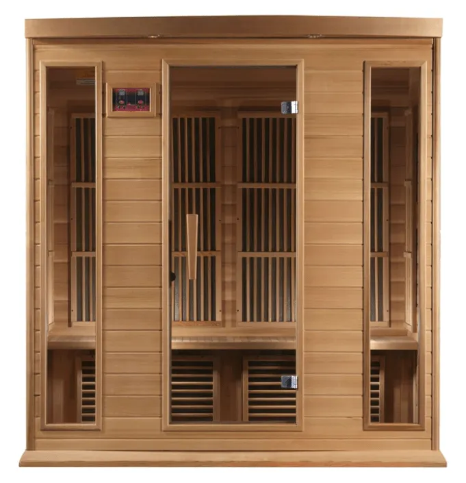 Golden Designs Maxxus 4-Person Low EMF FAR Infrared Sauna Canadian Red Cedar | MX-K406-01 CED