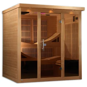 Golden Designs Monaco 6-person PureTech™ Near Zero EMF (Under 2MG) FAR Infrared Sauna