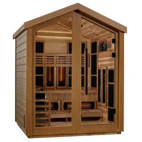Golden Designs "Loviisa" 3-Person Full Spectrum PureTech™ Hybrid Outdoor Sauna