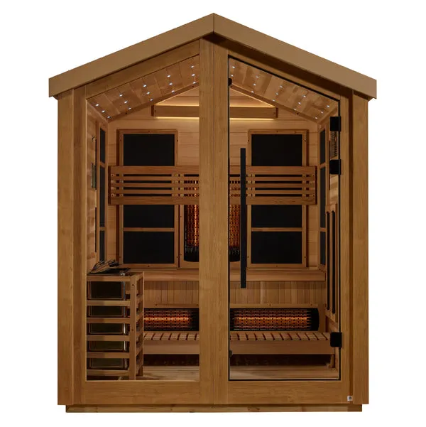 Golden Designs "Loviisa" 3-Person Full Spectrum PureTech™ Hybrid Outdoor Sauna