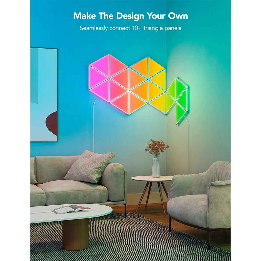 Govee Glide Triangle Light Panels - 10 stk. - Hvid