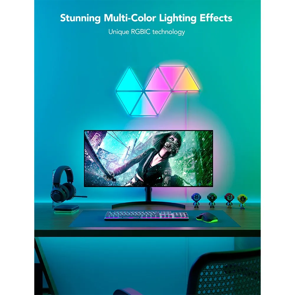 Govee Glide Triangle Light Panels - 10 stk. - Hvid