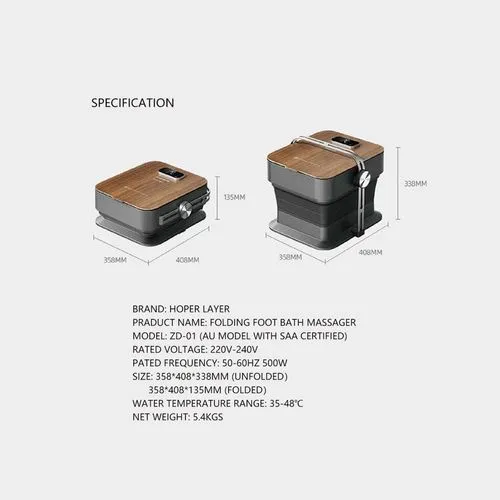 Hope Layer Electric Massager Heating Foot Bath DZ-01