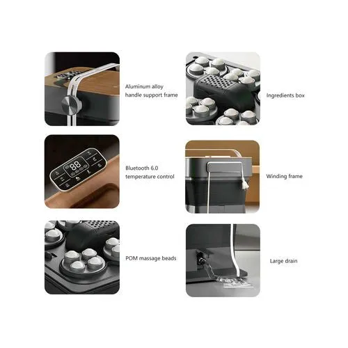 Hope Layer Electric Massager Heating Foot Bath DZ-01