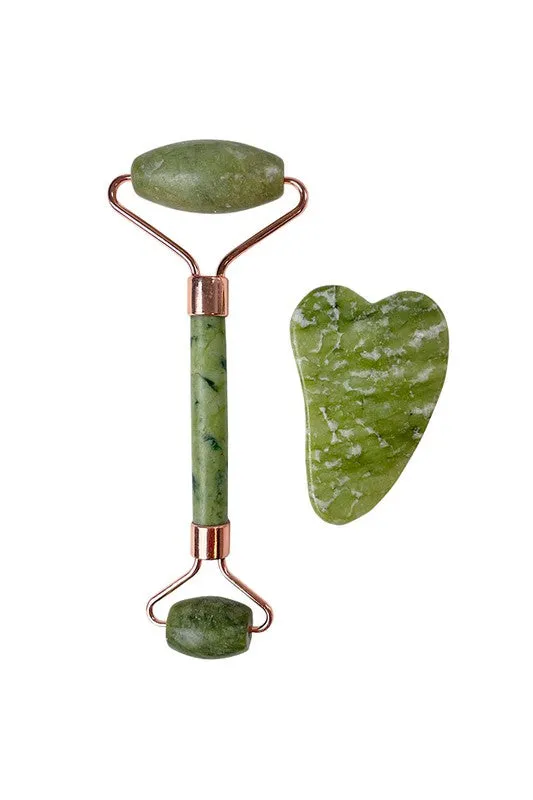 Jade Facial Roller Set