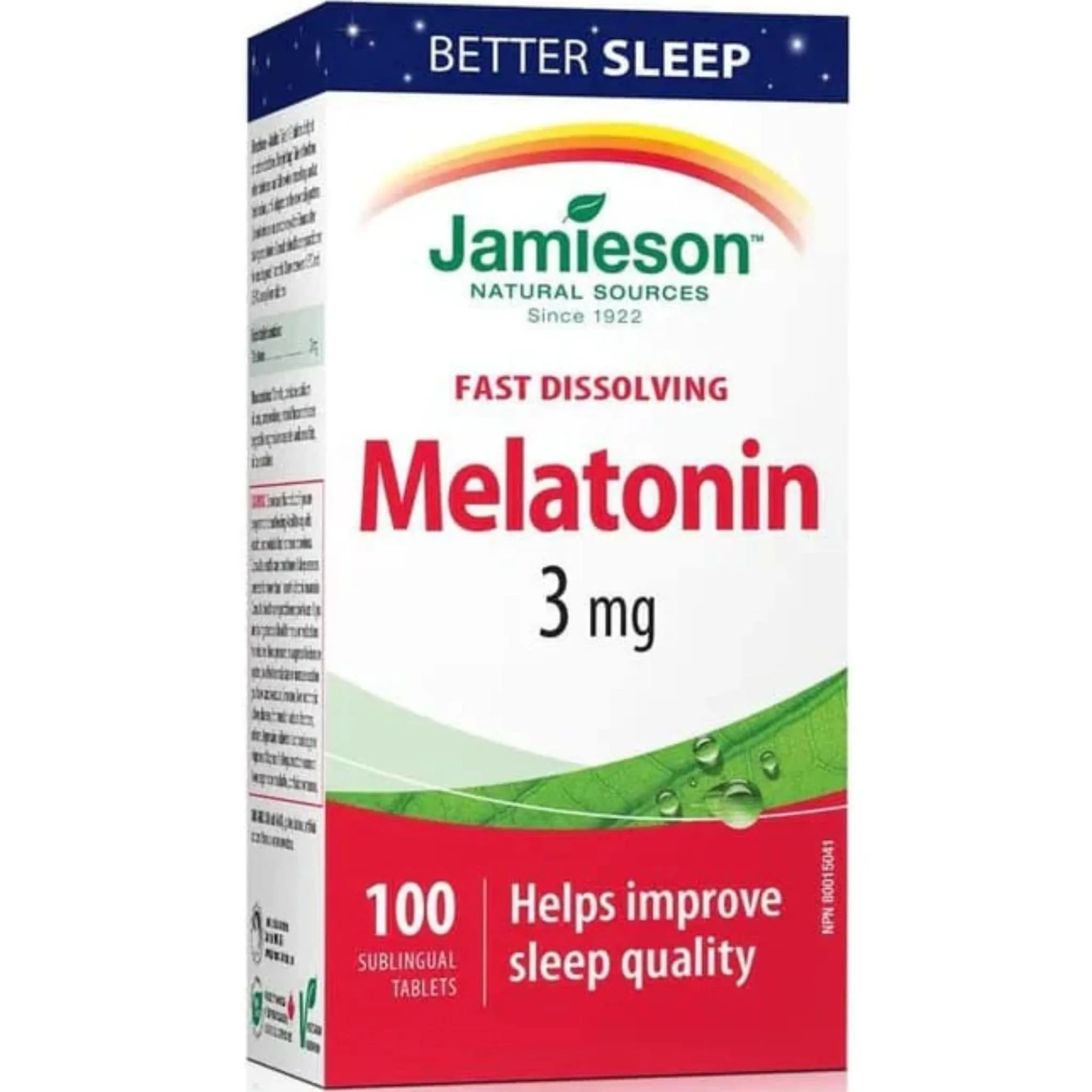 Jamieson Melatonin, 3mg, 100 Sublingual Tablets