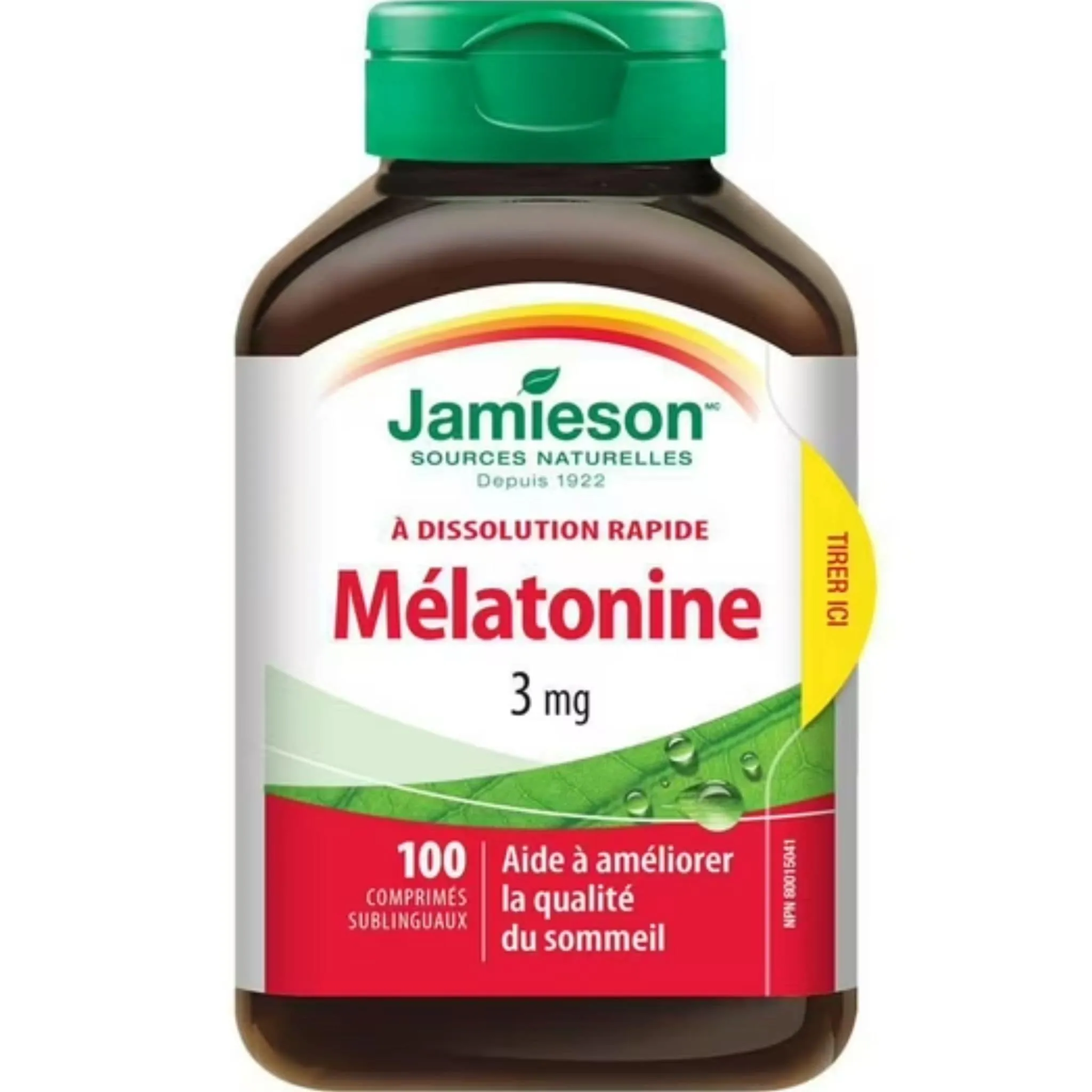 Jamieson Melatonin, 3mg, 100 Sublingual Tablets