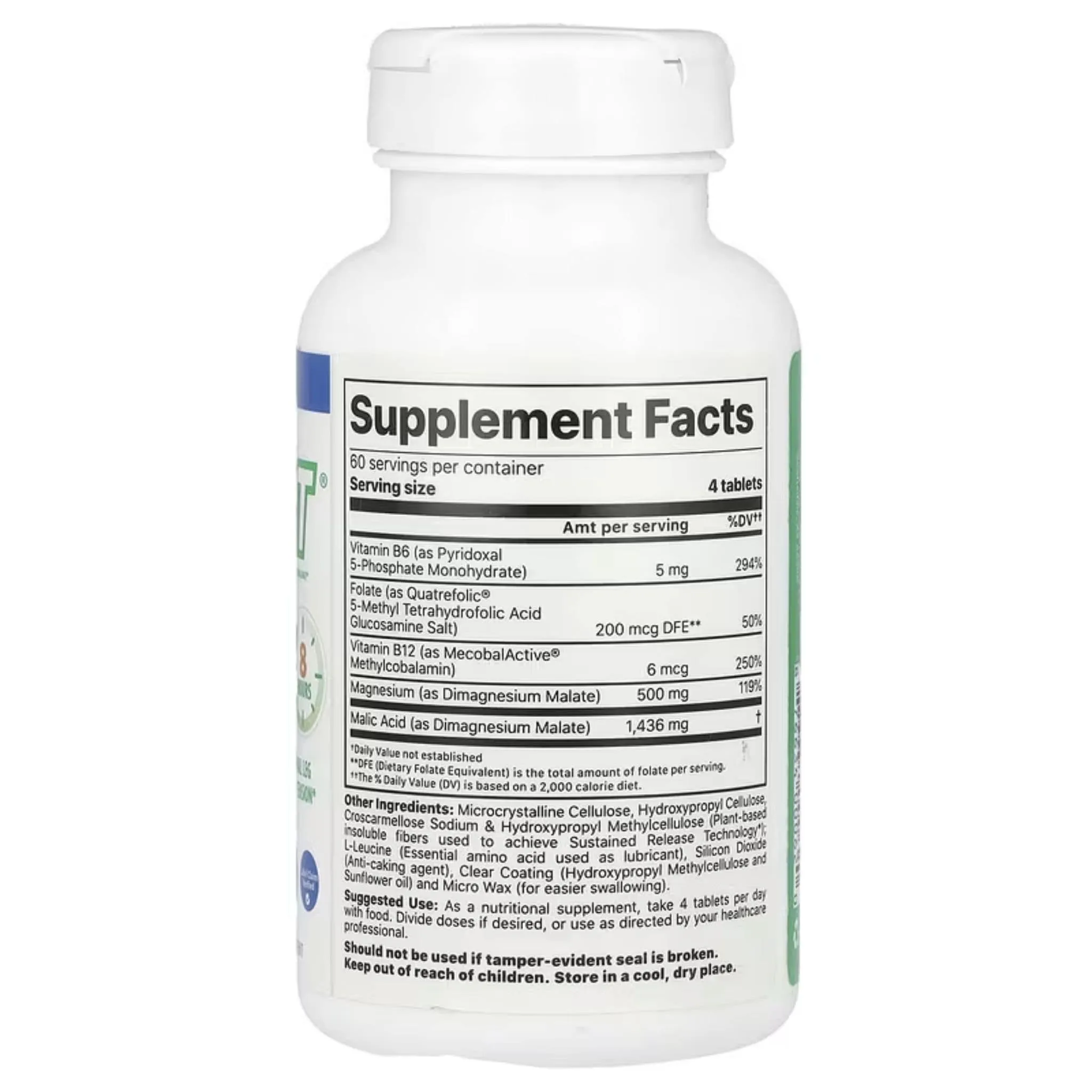Jigsaw Health Mag SRT, Clinically Tested Time-Release Magnesium for Energy, Sleep, and Muscle Support, 240 Tablets
