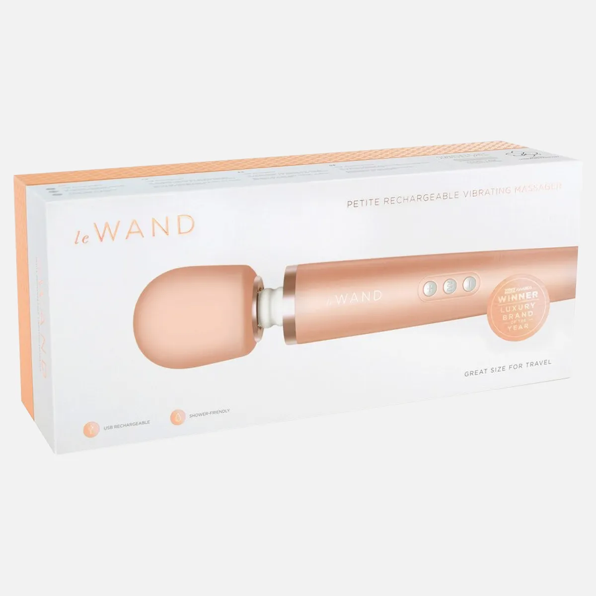 Le Wand Petite Rechargeable  Wand Vibrator - Rose Gold
