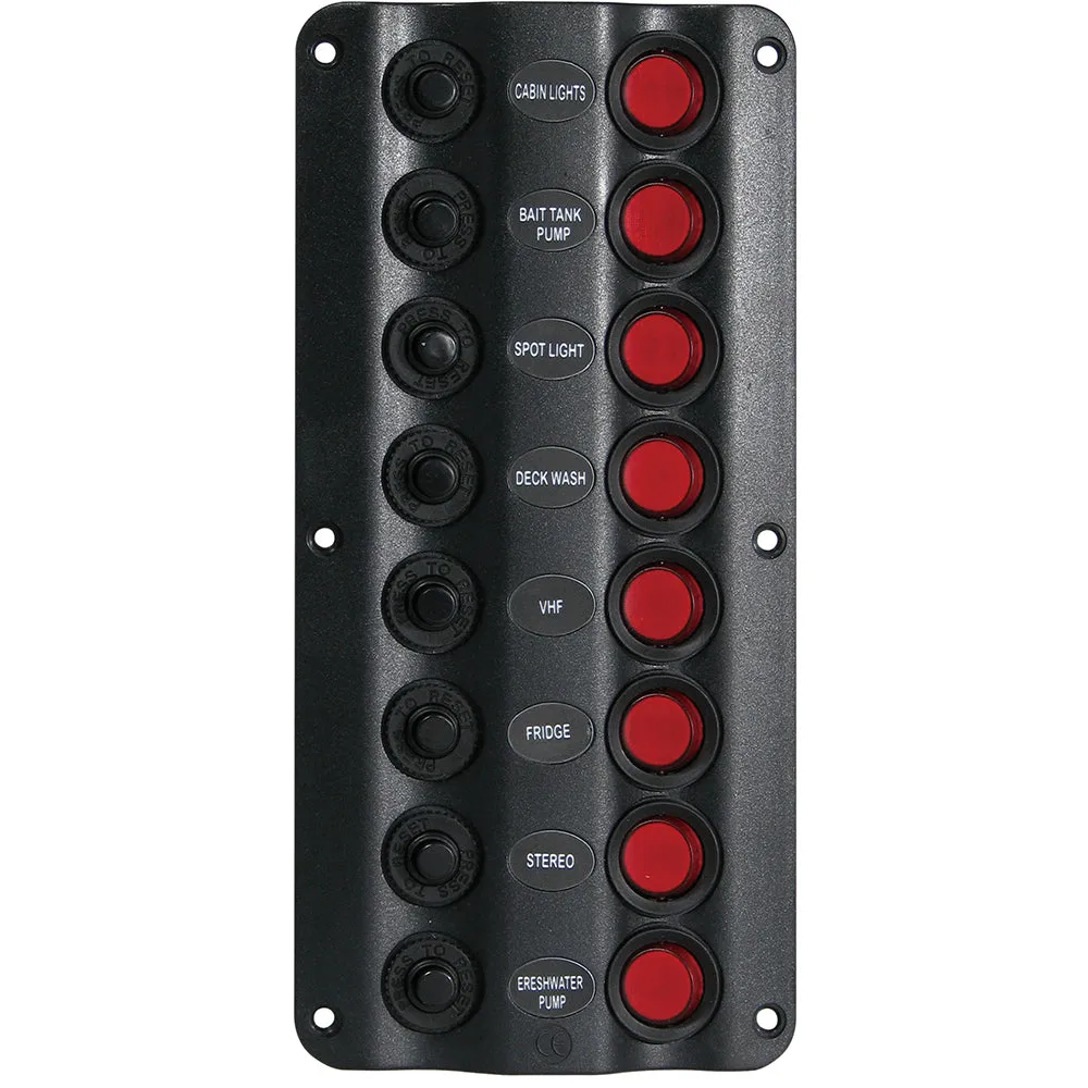 LED Wave Design Switch Panel