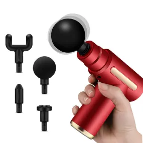 Legiral M1 Mini Massage Gun Deep Tissue Massage Gun,USB Recharge,4 Massage Heads