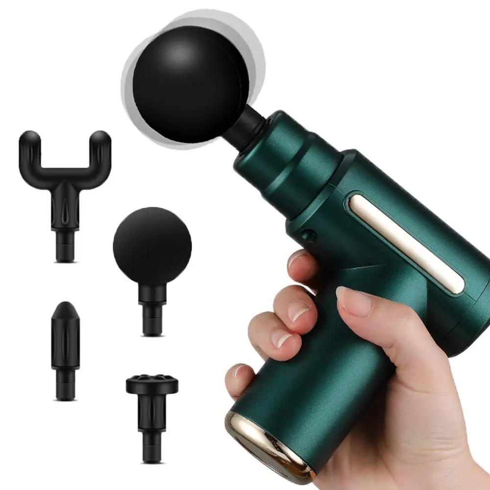 Legiral M1 Mini Massage Gun Deep Tissue Massage Gun,USB Recharge,4 Massage Heads