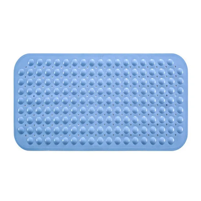 Long PVC Bath Mat Massage Bathroom Rugs Safety Anti Slip Shower Bathtub Mat Suction Cup Floor Mat Foot Pad 40x100cm/70x38cm