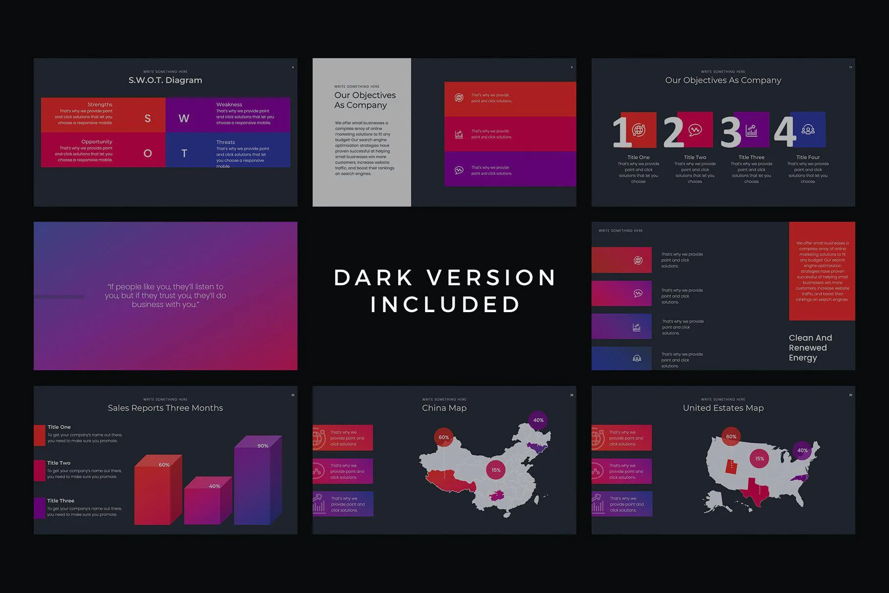Marketing Pitch Deck Keynote Template