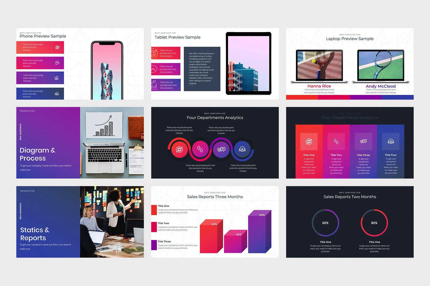 Marketing Pitch Deck Keynote Template