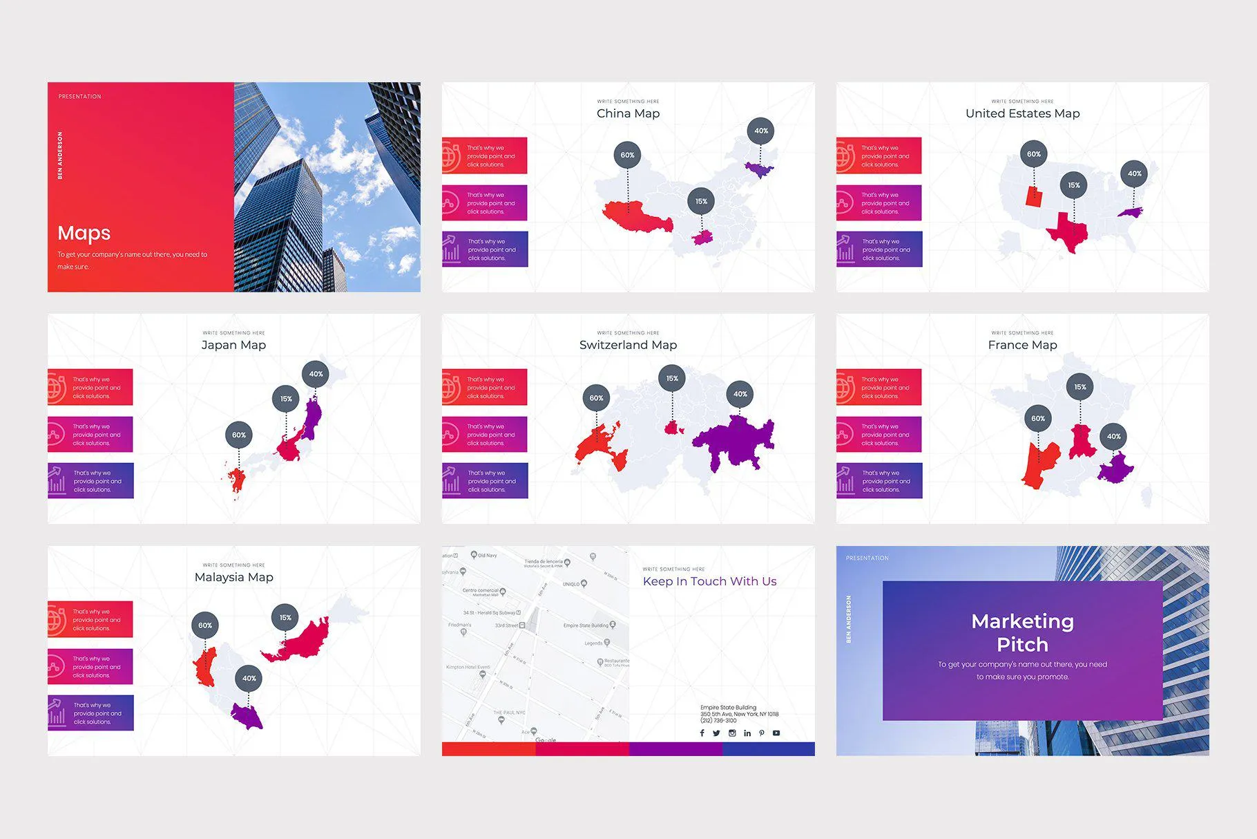 Marketing Pitch Deck Keynote Template