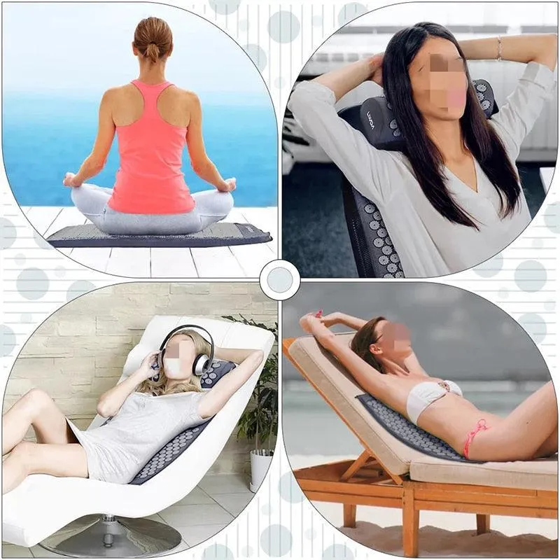 Massage Acupressure Yoga Mat with Pillow