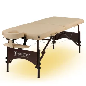 Master Massage 28" Argo Portable Massage Table Package with Ambient Light System