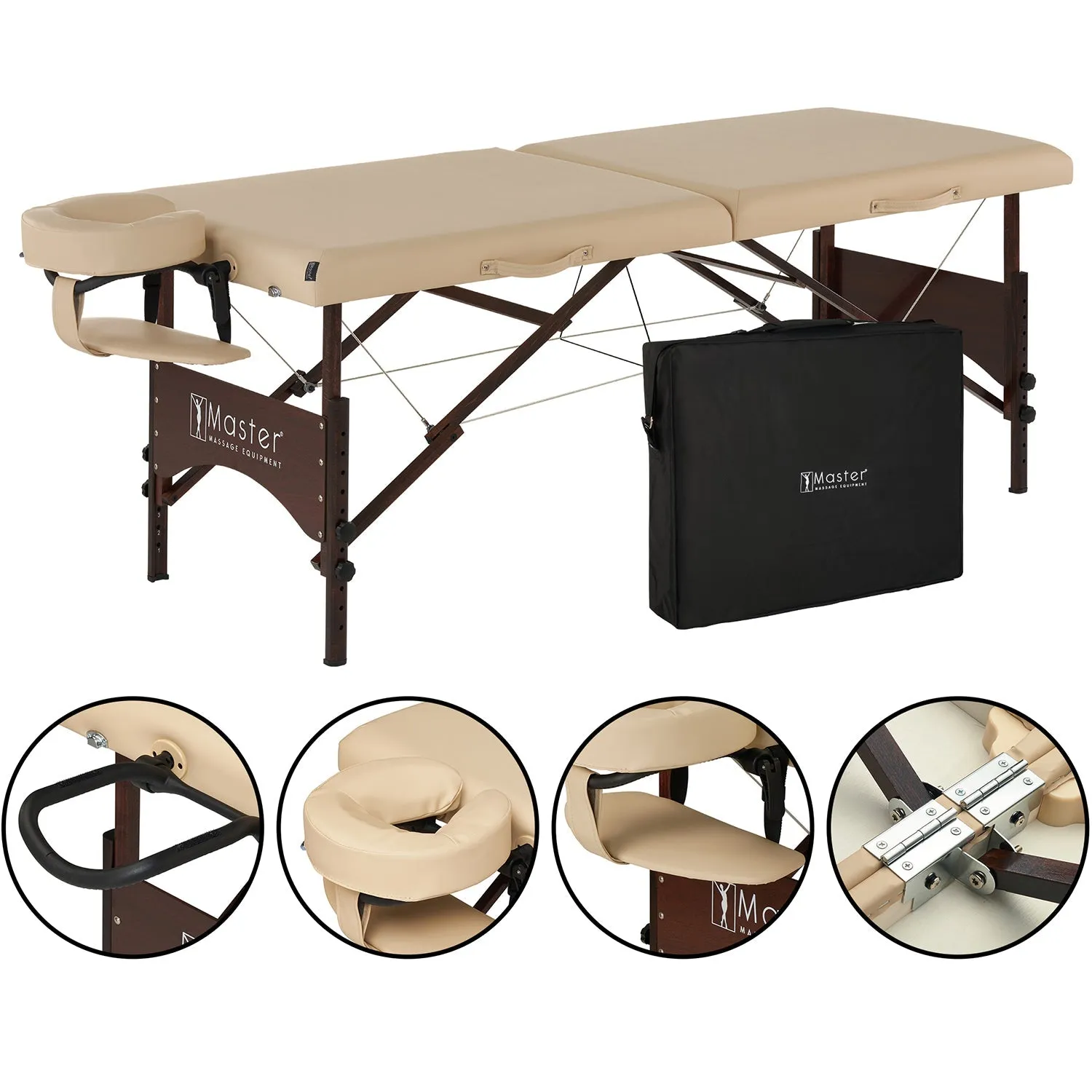 Master Massage 28" Argo Portable Massage Table Package with Ambient Light System