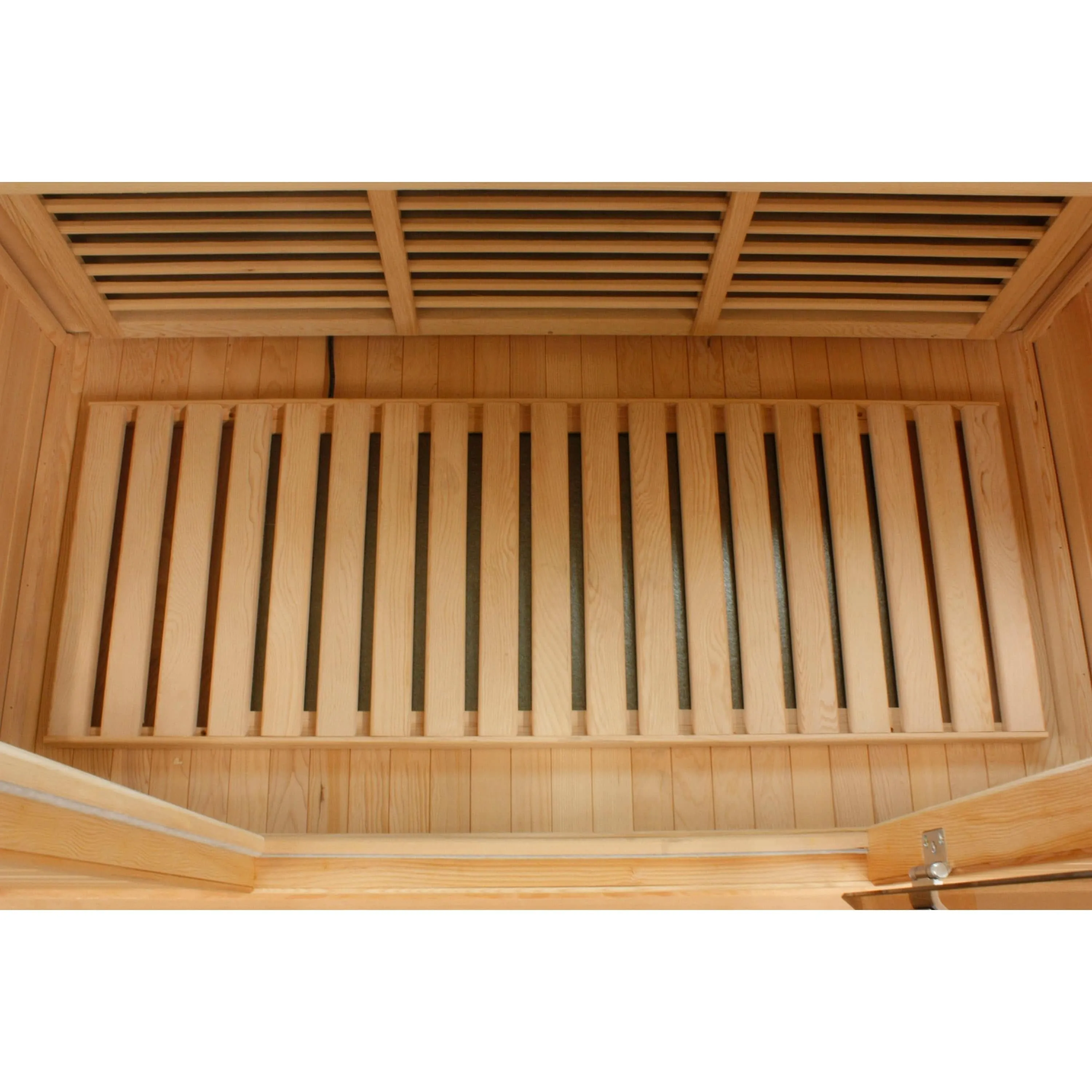 Maxxus 3-Person Corner Near Zero EMF (Under 2MG) FAR Infrared Sauna (Red Cedar)