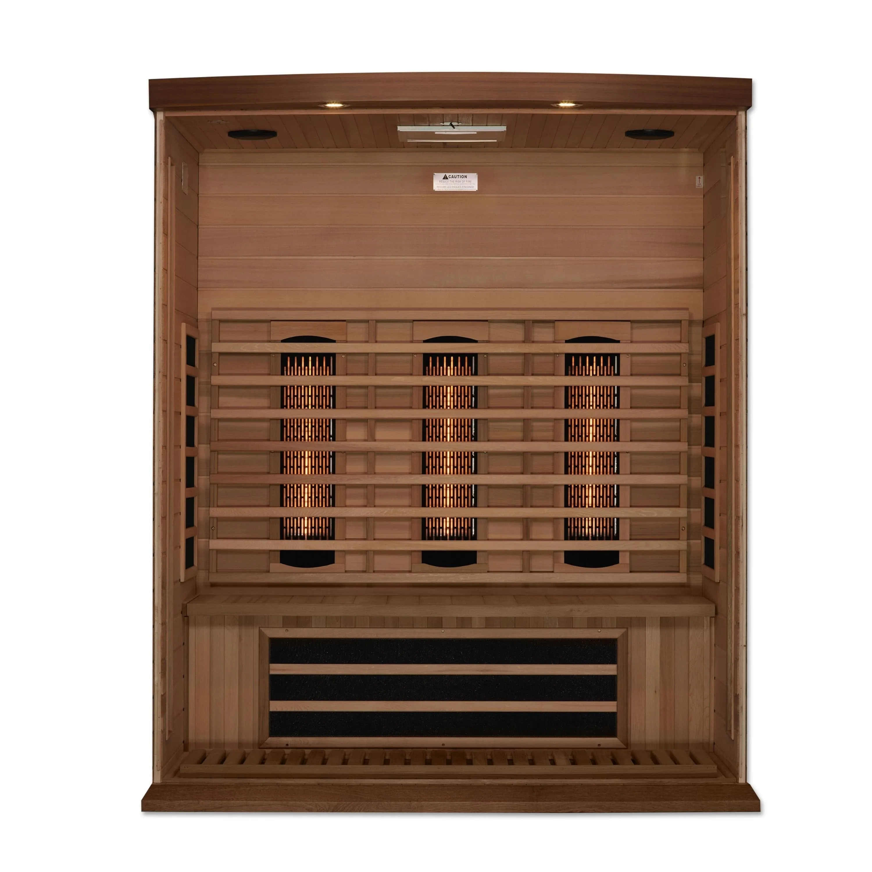 Maxxus 3-Person Full Spectrum Near Zero EMF (Under 2MG) Infrared Sauna (Red Cedar)